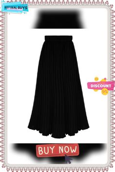 Women's Work Skirts Long Skirt Midi Chiffon Black White Pink Beige Skirts Summer Pleated Elegant Going Out Casual Daily One-size Solid Pleated Maxi Skirt For Party, Elegant Non-stretch Pleated Skirt For Party, Solid Color Long Pleated Skirt For Party, Long Solid Color Pleated Skirt For Party, Long Pleated Skirt In Solid Color For Party, Long Pleated Skirt For Party, Pleated Wide-leg Party Skirt, Pleated Chiffon Party Skirt, Chiffon Midi Skirt For Party