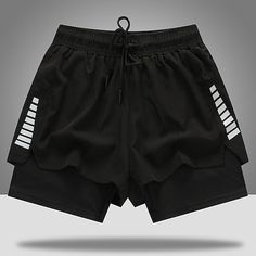 Season:Summer; Fabric:Polyester; Gender:Men's; Style:Casual,Sport; Elasticity:Micro-elastic; Occasion:Sports,Basketball,Gym; Details:Lined; Fit Type:Regular Fit; Function:Quick Dry,Breathable; Waistline:Mid Waist; Pattern:Plain; Design:Drawstring,Elastic Waist,Liner; Pants Type:Running Shorts,Gym Shorts; Fly Type:Drawstring,Elasticity; Front page:FF; Listing Date:12/18/2023; Production mode:External procurement; Hips:; Length:; Waist:; Pants Length:Short Fitness Studio Training, Gym Shorts Men, Mens Gym Shorts, Training Fitness Gym, Casual Activewear, Running Shorts Men, Plain Shorts, Elastic Shorts, Boyfriend Style