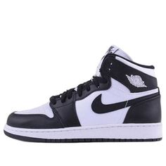 The Air Jordan 1 High OG BG is one of the most iconic sneakers of all time. It features a classic black and white color scheme that is perfect for any outfit. The smooth leather upper is extremely comfortable and durable, while the Nike and Jumpman branding provide a touch of style. The white Air-infused midsole ensures a comfortable ride, while the black outsole provides excellent traction. If you're looking for a timeless sneaker that will always be in style, the Air Jordan 1 High OG BG is the Iconic Sneakers, Black And White Color Scheme, White Color Scheme, Jordan 1 High Og, Retro 1, Air Jordan 1 Retro High Og, Air Jordan 1 Retro High, Air Jordan 1 High, Black And White Color