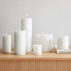 In a variety of sizes, our Pillar Candles are a versatile staple that instantly set the mood-no matter what the occasion. KEY DETAILS Paraffin wax. Unscented, natural color. West Elm Kids, Email Branding, Mark And Graham, Rose Candle, Candle Box, White Set, White Candles, Paraffin Wax, Pillar Candle