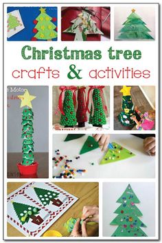 christmas tree crafts and activities for kids