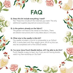 the faq poem with flowers and leaves on it