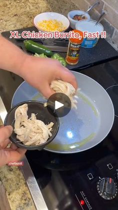 someone is cooking pasta in a pan on the stove top with an electric burner