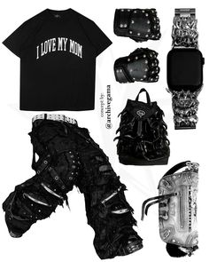 Happy mother’s day gamas 🦇 Follow @archivegama for more! γ - Shirt - I love my mom by @ilovemymom γ - Pants -Black Monster Pants by @uniz.lab γ - Rave Bag - Rave Bag painted by @phenxtype γ - Boots - ANKLE BOOT BLACK TOWER WITH LACES M-106-S1 by @newrock γ - Watch - Dragon scales Apple Watch bracelets out by @47.7.7.79 γ - Bag - Bug bags by @craigmorrison.studio γ - Gloves - Kadoya HAMMER Armored Stud Leather Gloves by Kadoya Hammer Rave Bag, Black Tower, Watch Bracelets, I Love My Mom, Love My Mom, Apple Watch Bracelets, Dragon Scales, Outfits Y2k