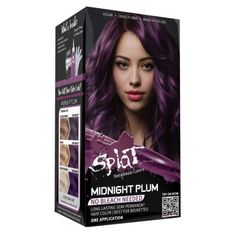 Midnight Plum, Lighter Hair, Semi Permanent Hair Dye