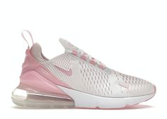 Check out the Nike Air Max 270 White Soft Pink (Women's) available on @StockX 270 Air Max Shoes, Nike Air Max 270 White, Nike Air Max Pink, Pink Football, Pink Nike Shoes, Shoes For School, Pretty Sneakers, Preppy Shoes, Sneaker Lovers