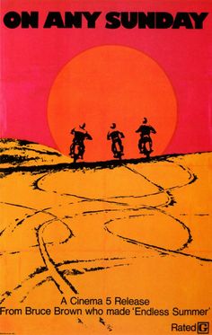 a poster with three people riding motorcycles in front of an orange and pink background that says, welcome to the ride of your life