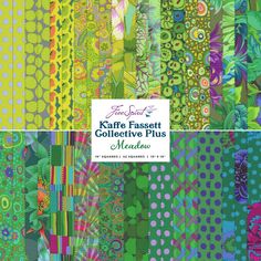 the kaffe fassett collective's collection of colorful, abstract patterns and designs