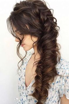 Elegant Ways to Style Side Braid for Long Hair ★ See more: http://lovehairstyles.com/side-braid-long-hair/ Side Braids For Long Hair, Side Braid Hairstyles, Rapunzel Hair, Wedding Hair Inspiration, Side Braid, Trending Hairstyles, Wedding Hairstyles For Long Hair, Braids For Long Hair, Box Braids Hairstyles