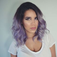 Hair Dark Roots, Diy Lavender, Hair Dyed, Natural Hair Cuts, Blonde Haircuts, Lilac Hair, Hair Diy, Dye Ideas