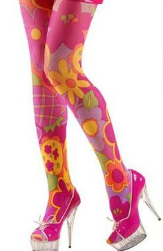 Flower Power. Pink Flower, Bright Pink, Flower Power, Tights, Stockings, Heels, Flowers, Floral, Pink