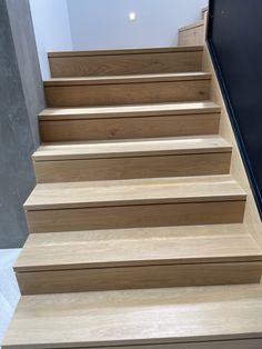 the stairs are made of wood and have no treads