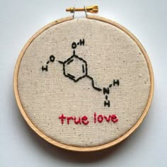 a cross stitch pattern with the words true love on it