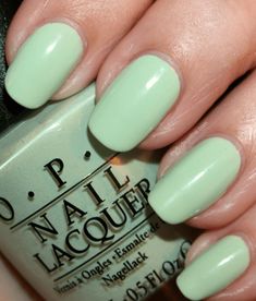 Opi Thats Hula-rious, Lime Sherbert, Pastel Mint Green, Mint Green Color, Pastel Mint, I Feel Pretty, Feel Pretty