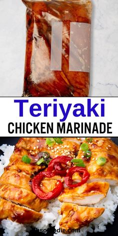 Text reads Teriyaki Chicken Marinade Teriyaki Marinade For Chicken, Marinade For Chicken Kabobs, Marinade For Chicken Thighs, Marinade For Chicken Wings, Homemade Teriyaki Marinade, Teriyaki Marinade Recipe, Best Teriyaki Chicken, Teriyaki Chicken Marinade, Chicken Kabob Marinade