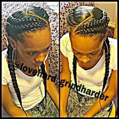 ADDED MEEE ON PINTERE$T♕: : : : : : : : : : : : : : : : : : : : : : /@LittyLit✨ Big Braids, Ghana Braids, Afrikaanse Mode, Pelo Afro, Braids Styles, Beautiful Braids, Girls Braids