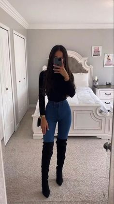 Black Outfits Ideas, Stylizacje Kylie Jenner, All Black Outfits, Dress Classy, Black Outfits, Outfit Jeans, Causual Outfits, Stay Classy, Outfits For Women