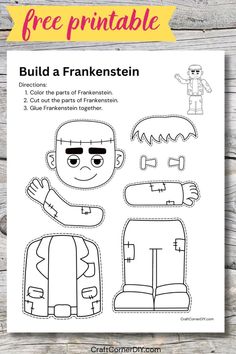 the free printable paper doll is shown with instructions to make it look like a character