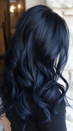 Are you ready to take your hair game to a whole new level? Look no… Black Hair Blue Tint, Jet Blue Black Hair, Smokey Blue Hair, Black Hair Ideas, Midnight Blue Hair, Blue Black Hair, Hair Game, Blue Hair