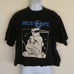 Bullet Boys Concert Tshirt, Size Xl Cropped Length (What Was I Thinking??) Short Sleeves Crew Neck Front Has The Band Name With A Cartoon Head & An Ax In It, Warner Bros Logo At The Bottom Back Says What Did I Say?! From The First Tour, 1989/1990 Era But Undated Some Wash And Wear, But In Good Shape For It's Age. Measurements - Flat (All Measurements In Inches) Shoulder, Seam To Seam - 21 Underarm To Underarm - 23 Length, From Center Of Back (Below Collar If Present) - 22.5 M15 Warner Bros Logo, What Was I Thinking, Concert Tshirts, A Cartoon, Warner Bros, Vintage Ladies, Short Sleeves, Womens Tops, Tops & Tees