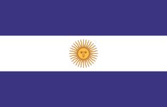 the flag of argentina is shown in a wooden frame