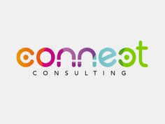 the word comett consulting is written in multicolored letters on a white background