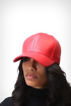 Not your everyday cap for not your everyday kinda person. These vegan caps are fabulous and flirty to bring the final touch on exactly what you need for a fly casual look or topping off that high-fashionably chic look on those nights you go out and hit the town. vegan leather cap Material: 100% Faux Leather Care: Hand Wash Only MEASUREMENTS. Fitting: Velcroback Head Diameter: Adjustable Brim Style: Curved High Society, Final Touch, Leather Cap, Leather Care, Look On, Go Out, Bra Sizes, Chic Style, Casual Looks