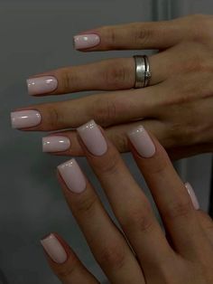 Short Cute Classy Nails, Short Acrylic Natural Looking Nails, Classy Nail Inspo Square Short, Square Acrylic Nails Colors, Esthetician Nail Ideas, Classy Nude Nails Square Short, Graduation Nails Natural, Short Nails Inspiration Simple Elegant, Nails Acrylic Classy Elegant