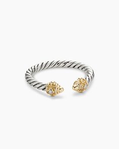 David Yurman | Renaissance Ring in Sterling Silver with 14K Yellow Gold, Gold Domes and Diamonds, 2.3mm David Yurman Wedding Band, David Yurman Ring, David Yurman Jewelry, Jewelry Accessories Ideas, Classy Jewelry, Diamonds And Gold, Jewel Tones, David Yurman, Unique Engagement Rings