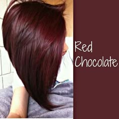 Red Chocolate Hair, Pelo Color Vino, Cherry Hair Colors, Peekaboo Highlights, Hair Color Chocolate, Wine Hair, Cherry Hair, Red Chocolate, Chocolate Hair