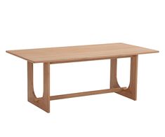 a wooden table on a white background with no one around it or the table top