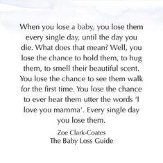 a poem written in black and white with the words, when you use a baby, you