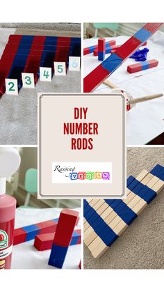 diy number rods for kids to play with