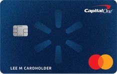 the capital one credit card is shown