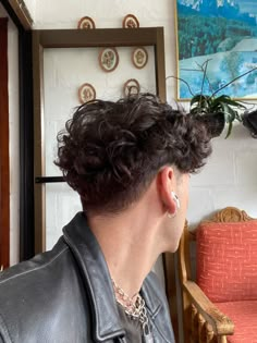 Male Taper Haircut, Low Taper Haircut Mens Long Hair, Long Curly Hair With Taper Fade, Taper Wavy Hair Men, Low Taper Fade Messy Top, Tapper Fade Men Curly Long Hair, Low Taper Wavy Hair Men, Hairstyles For Wavy Curly Hair Men, Low Fade Long Hair Men