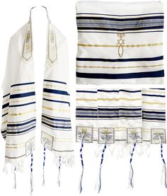 PRICES MAY VARY. THE DESIGN: The New Covenant Messianic Prayer Shawl Tallit is designed with the main center Christian prayer in Hebrew letters and the four prayers placed on the four corners In English. THE CENTER PRAYER: The main prayer in Hebrew on the (Atara) reads in English as follows: "Blessed are you O' Lord King of the Universe Who has fulfilled all of the law through Jesus the Messiah and have covered us with his Righteousness." THE FOUR CORNERS: At each of the four corners is a verse Baruch Atah Adonai, English Prayer, New Covenant, Lord King, Hebrew Prayers, Terra Santa, Prayer Gifts, Christian Signs, Hebrew Letters