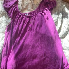 In New Condition. Like Brand New. No Wear Or Tear. Purple Relaxed Fit Tops For Day Out, Casual Purple Summer Blouse, Casual Purple Blouse Relaxed Fit, Casual Purple Blouse For Summer, Casual Purple Blouse For Beach, Purple Summer Tops For Loungewear, Purple Summer Loungewear Tops, Purple Cotton Blouse For Day Out, Summer Cotton Purple Tops