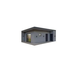 an image of a small house on a white background