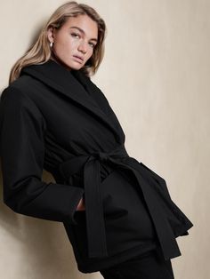 Shawl-Collar Belted Jacket | Banana Republic Factory Wrap Jacket, Belted Jacket, Banana Republic Factory, Petite Size, Shawl Collar, Banana Republic, Shawl, Jackets For Women, Jackets & Coats