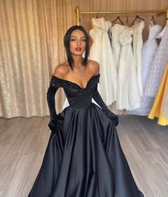 Prom Dress With Gloves, Fae Ball, Silk Prom Dress, Dress With Gloves, Black Ball Gown, Lace Wedding Dress With Sleeves, Strapless Prom Dresses, Prom Dress Inspiration, Sequin Prom Dresses