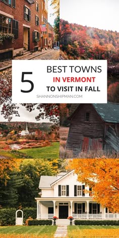 the best towns in vermont to visit in fall