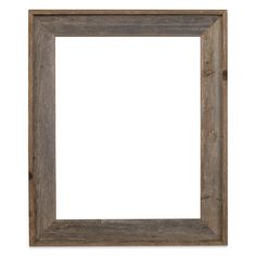 an old wooden frame on a white background