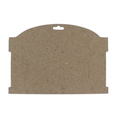 a brown cardboard card board on a white background