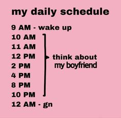 a pink poster with the words'my daily schedule '