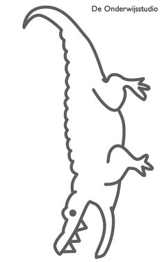 a drawing of an alligator with the words'de onderwistudi '