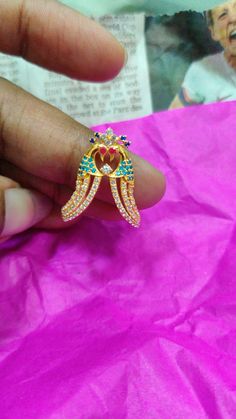 Vanki Ring Gold, Gold Rings Jewelry Women, Kalyanam Ring Designs, Gold Jhumkas, Dimond Ring, Fancy Jewelry Necklace