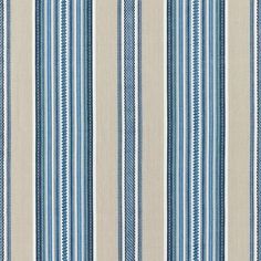 a blue and white striped wallpaper