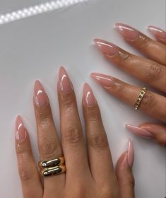 Work Nails, Classy Acrylic Nails, Almond Acrylic Nails, Oval Nails, Neutral Nails, Square Acrylic Nails, Minimalist Nails, Fire Nails, Classy Nails