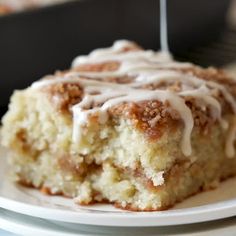 a close up of a piece of cake on a plate