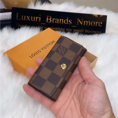 Authentic And Preloved Louis Vuitton Key Holder In Damier. Excellent Condition. Almost Brand New. Gold Hardware. Date Code Inside And Visible. Comes With The Box But No Dust Bag. Made In France. Louis Vuitton Key Holder Louis Vuitton Men’s Wallet, Louis Vuitton Key Holder, Louis Vuitton Brown, Louis Vuitton Accessories, Lv Wallet, Key Card Holder, Key Holder, Brown Gold, Gold Hardware